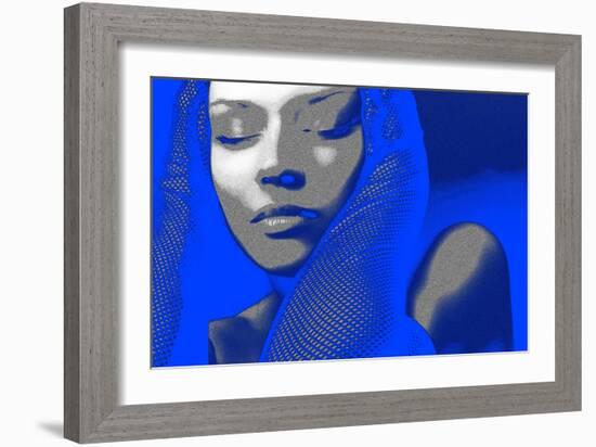 Blue Beauty-NaxArt-Framed Art Print
