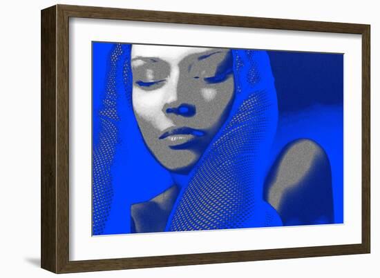 Blue Beauty-NaxArt-Framed Art Print