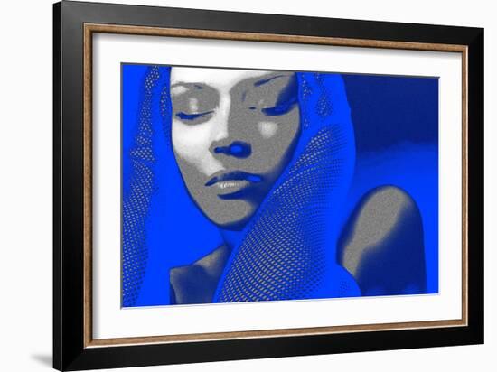 Blue Beauty-NaxArt-Framed Art Print