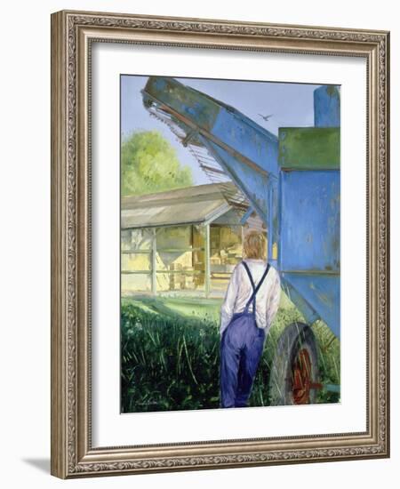 Blue Beet, 1987 (Oil on Canvas)-Timothy Easton-Framed Giclee Print