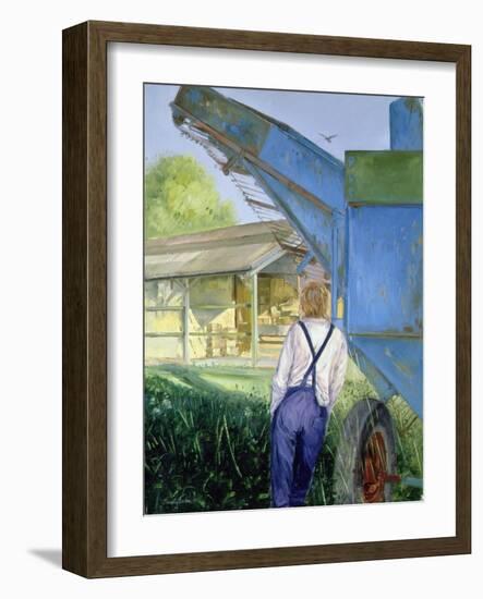 Blue Beet, 1987 (Oil on Canvas)-Timothy Easton-Framed Giclee Print