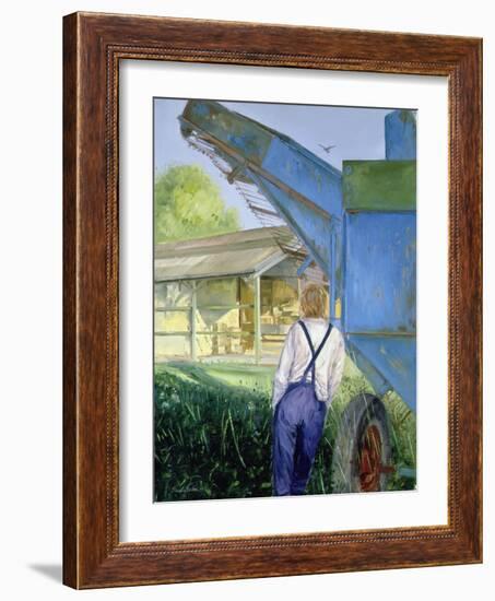 Blue Beet, 1987 (Oil on Canvas)-Timothy Easton-Framed Giclee Print