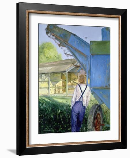 Blue Beet, 1987 (Oil on Canvas)-Timothy Easton-Framed Giclee Print