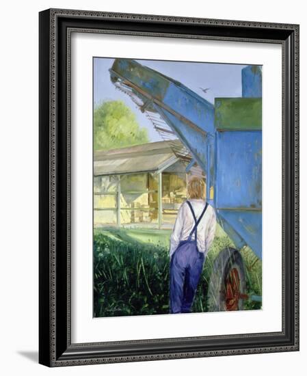 Blue Beet, 1987 (Oil on Canvas)-Timothy Easton-Framed Giclee Print