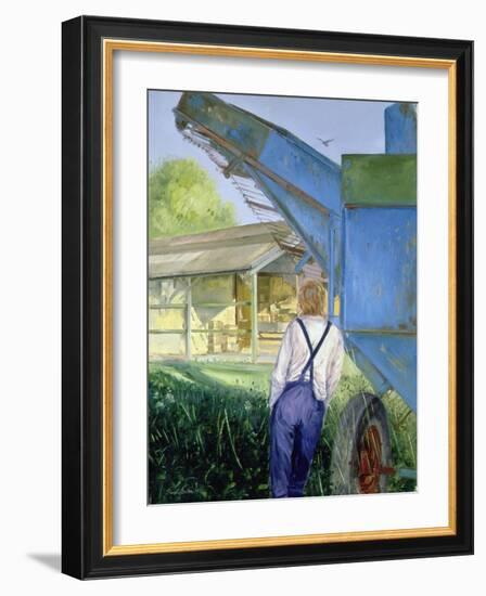 Blue Beet, 1987 (Oil on Canvas)-Timothy Easton-Framed Giclee Print