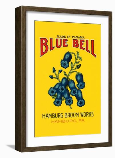 Blue Bell Broom Label-null-Framed Premium Giclee Print