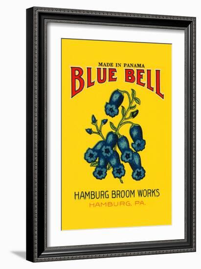 Blue Bell Broom Label-null-Framed Premium Giclee Print