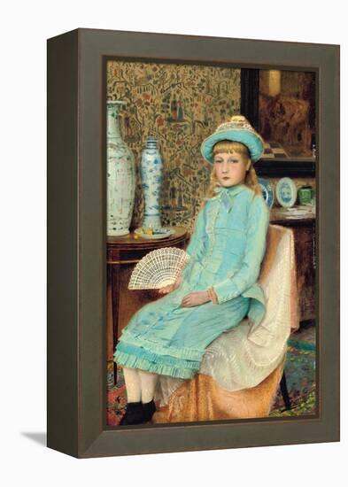 Blue Belle, 1877 (Oil on Board)-John Atkinson Grimshaw-Framed Premier Image Canvas