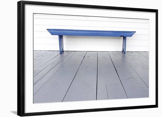 Blue Bench-Bill Coleman-Framed Giclee Print