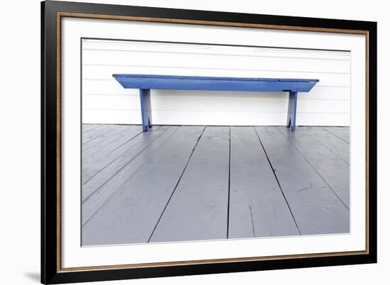 Blue Bench-Bill Coleman-Framed Giclee Print