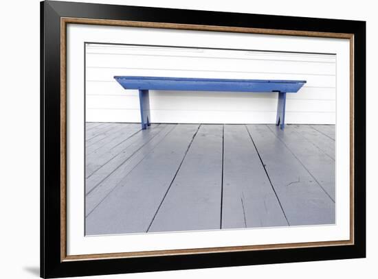 Blue Bench-Bill Coleman-Framed Giclee Print