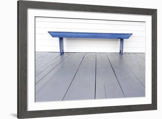 Blue Bench-Bill Coleman-Framed Giclee Print