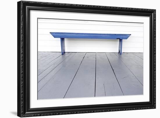 Blue Bench-Bill Coleman-Framed Giclee Print