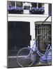 Blue Bicycle, Amsterdam, Netherlands, Europe-null-Mounted Photographic Print
