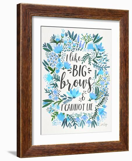 Blue Big Brows-Cat Coquillette-Framed Giclee Print