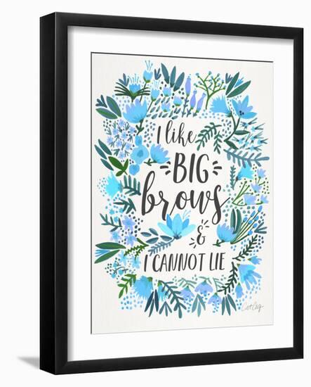 Blue Big Brows-Cat Coquillette-Framed Giclee Print