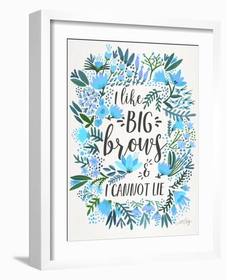 Blue Big Brows-Cat Coquillette-Framed Giclee Print