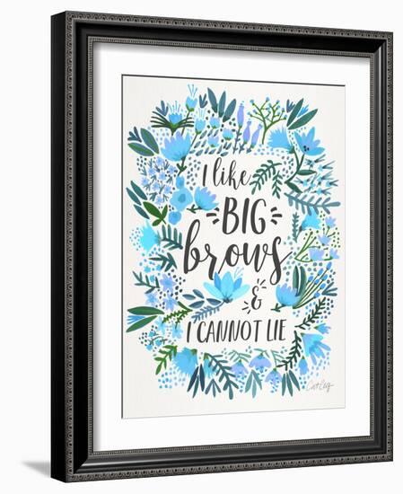 Blue Big Brows-Cat Coquillette-Framed Giclee Print