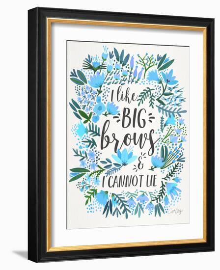 Blue Big Brows-Cat Coquillette-Framed Giclee Print