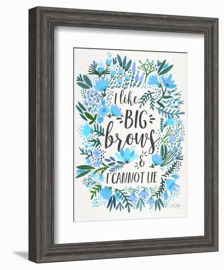 Blue Big Brows-Cat Coquillette-Framed Giclee Print