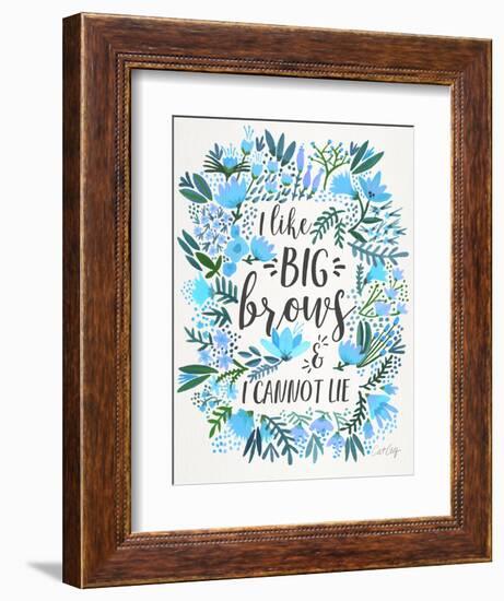 Blue Big Brows-Cat Coquillette-Framed Giclee Print