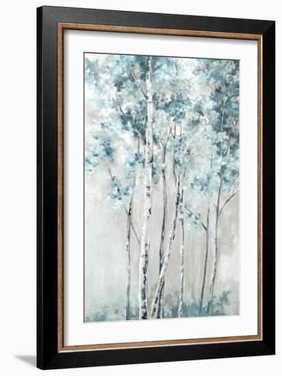 Blue Birch Forest-Luna Mavis-Framed Art Print