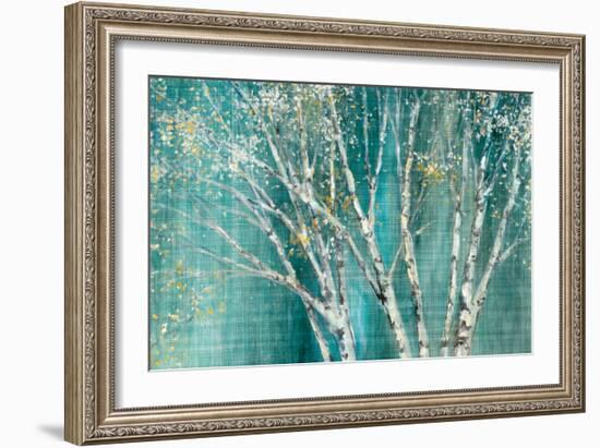 Blue Birch Horizontal-Julia Purinton-Framed Art Print