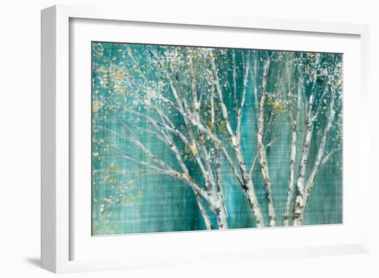 Blue Birch Horizontal-Julia Purinton-Framed Art Print