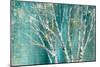 Blue Birch Horizontal-Julia Purinton-Mounted Art Print