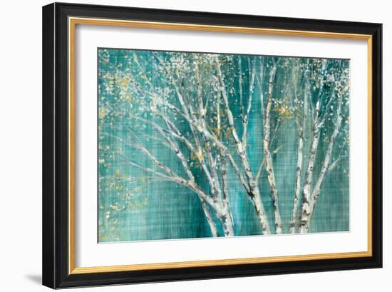 Blue Birch Horizontal-Julia Purinton-Framed Art Print