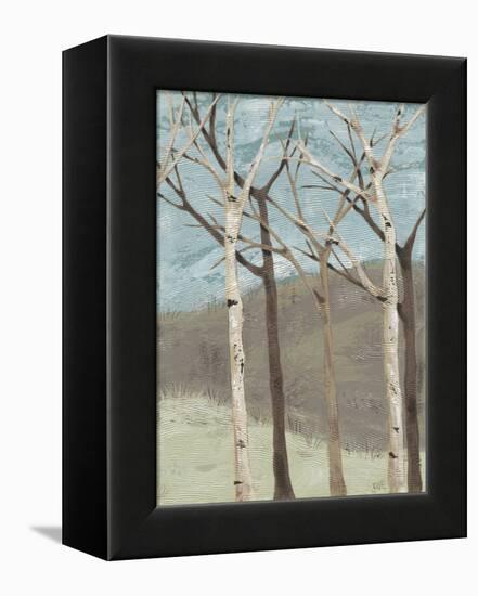 Blue Birches II-Jade Reynolds-Framed Stretched Canvas