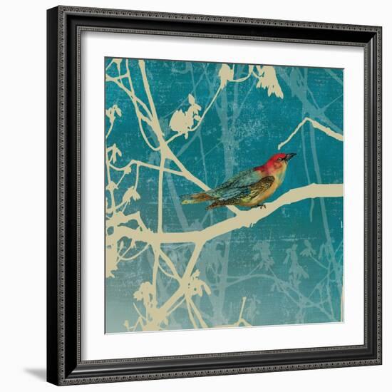 Blue Bird I-Anna Polanski-Framed Art Print