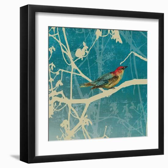 Blue Bird I-Anna Polanski-Framed Art Print