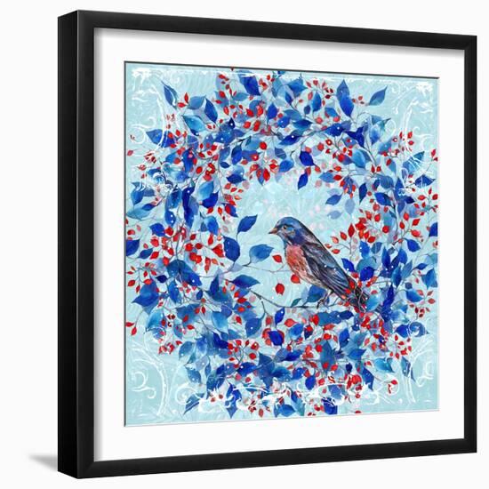 Blue Bird I-Irina Trzaskos Studios-Framed Giclee Print