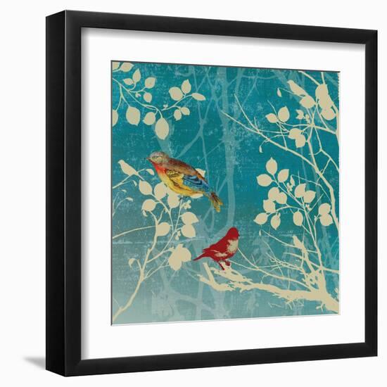 Blue Bird II-Anna Polanski-Framed Art Print