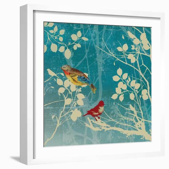 Blue Bird II-Anna Polanski-Framed Art Print