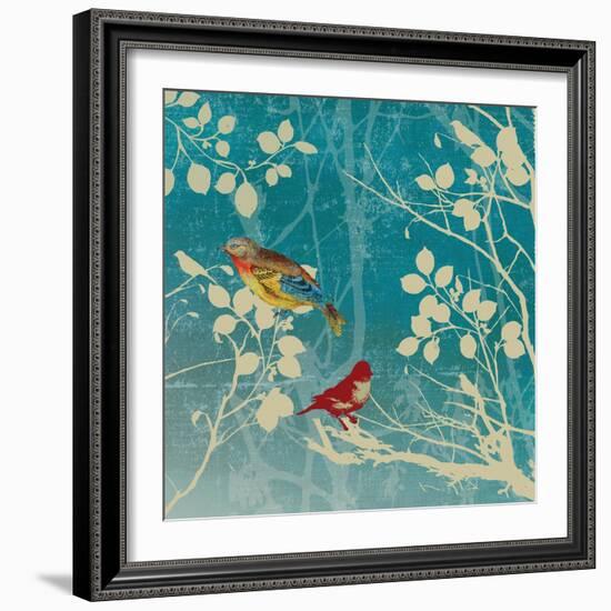 Blue Bird II-Anna Polanski-Framed Art Print