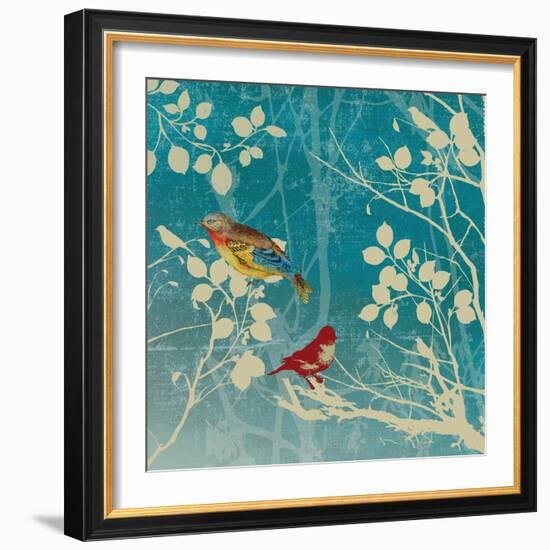 Blue Bird II-Anna Polanski-Framed Art Print