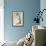 Blue Bird on a Plum Tree-Koson Ohara-Framed Giclee Print displayed on a wall