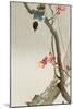 Blue Bird on a Plum Tree-Koson Ohara-Mounted Giclee Print