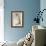 Blue Bird on a Plum Tree-Koson Ohara-Framed Premium Giclee Print displayed on a wall