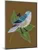 Blue Bird on Copper-Tara Reed-Mounted Art Print