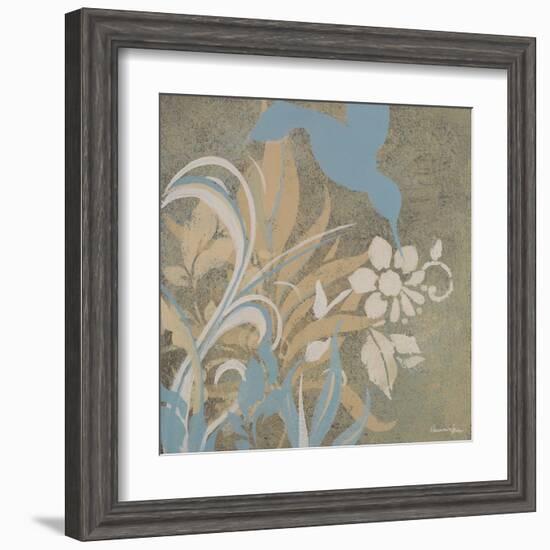 Blue Bird Silhouette I-Hakimipour-ritter-Framed Art Print