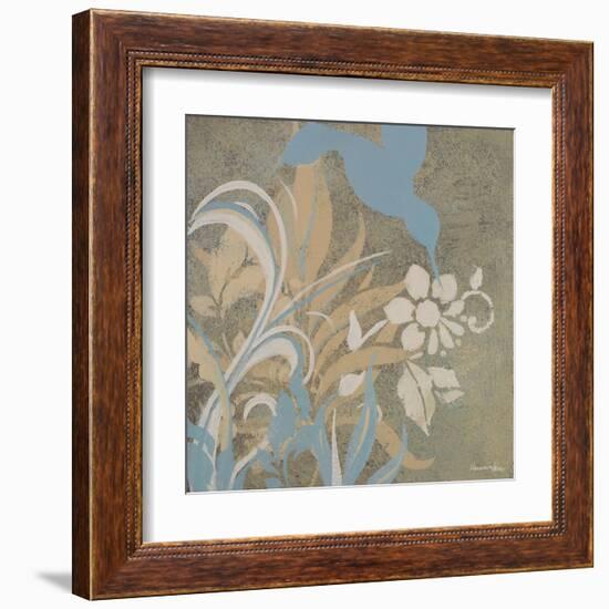 Blue Bird Silhouette I-Hakimipour-ritter-Framed Art Print