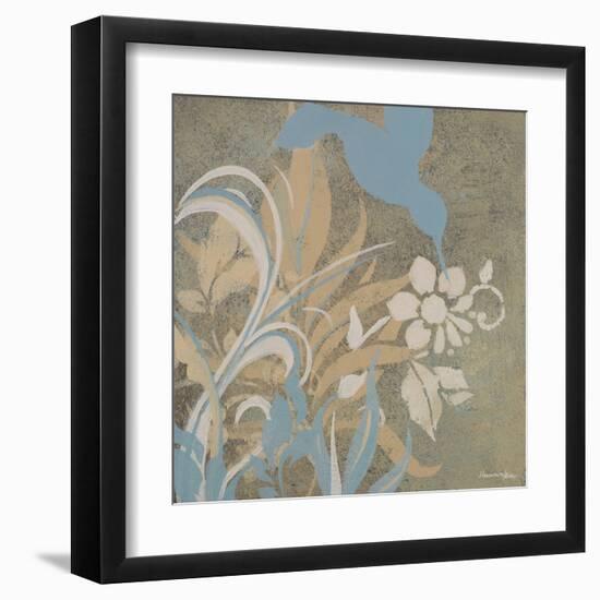 Blue Bird Silhouette I-Hakimipour-ritter-Framed Art Print