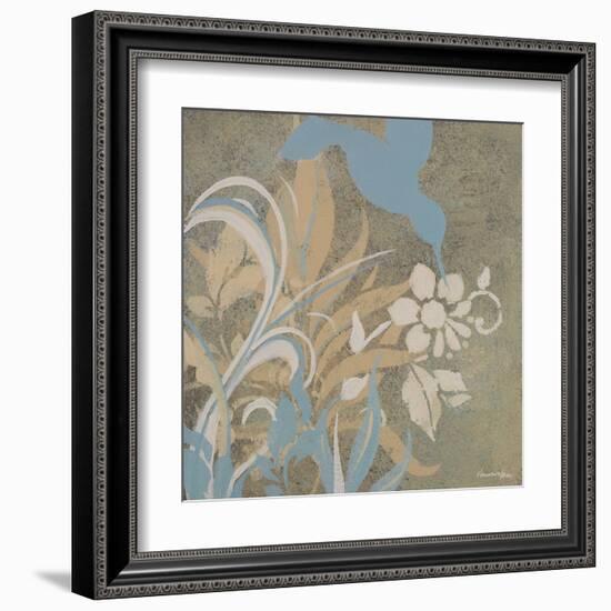 Blue Bird Silhouette I-Hakimipour-ritter-Framed Art Print