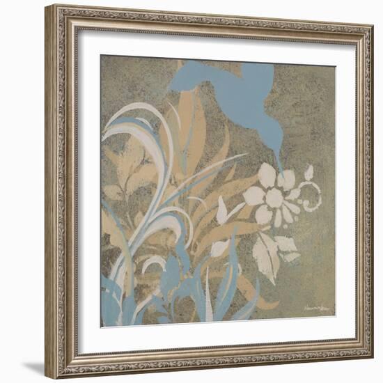 Blue Bird Silhouette I-Hakimipour-ritter-Framed Art Print