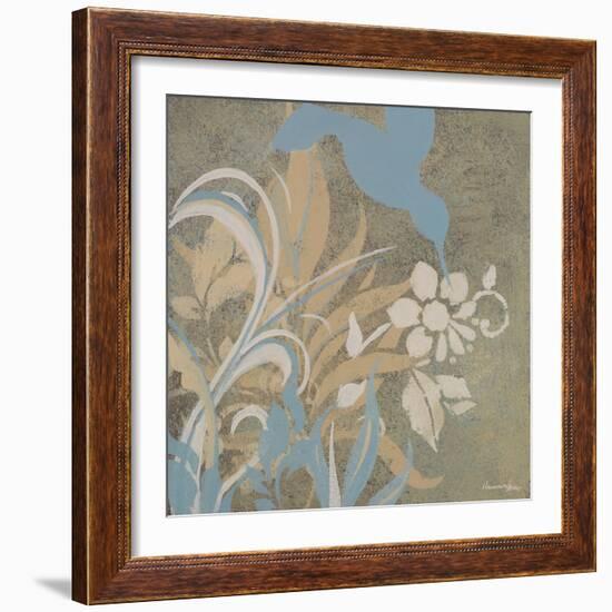 Blue Bird Silhouette I-Hakimipour-ritter-Framed Art Print