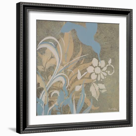 Blue Bird Silhouette I-Hakimipour-ritter-Framed Art Print