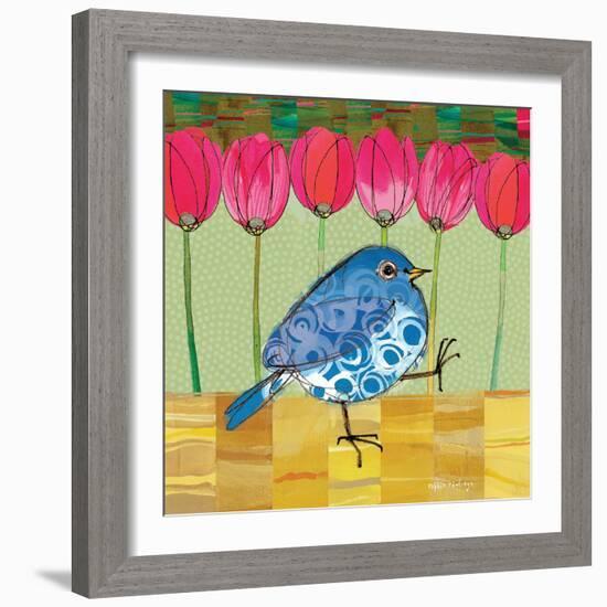 Blue Bird - Tulips-Robbin Rawlings-Framed Premium Giclee Print